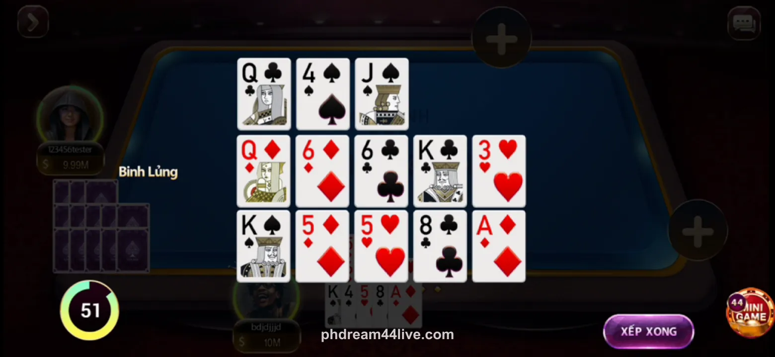 PHDream Casino Mobile App Login Screen